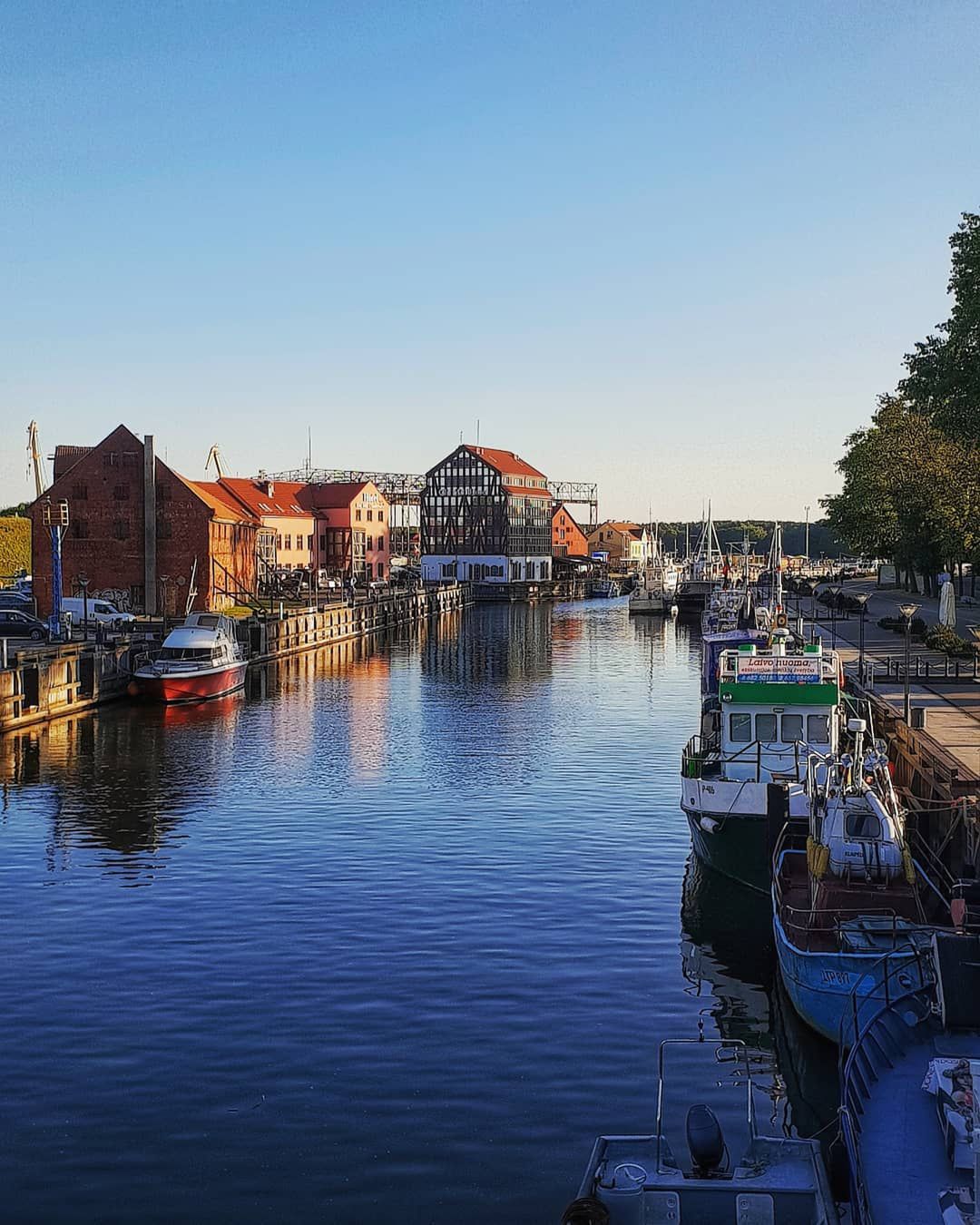 Port w litewskiej Kłajpedzie 