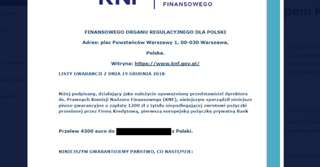 Oszuści podszywają się pod KNF. Komisja ostrzega