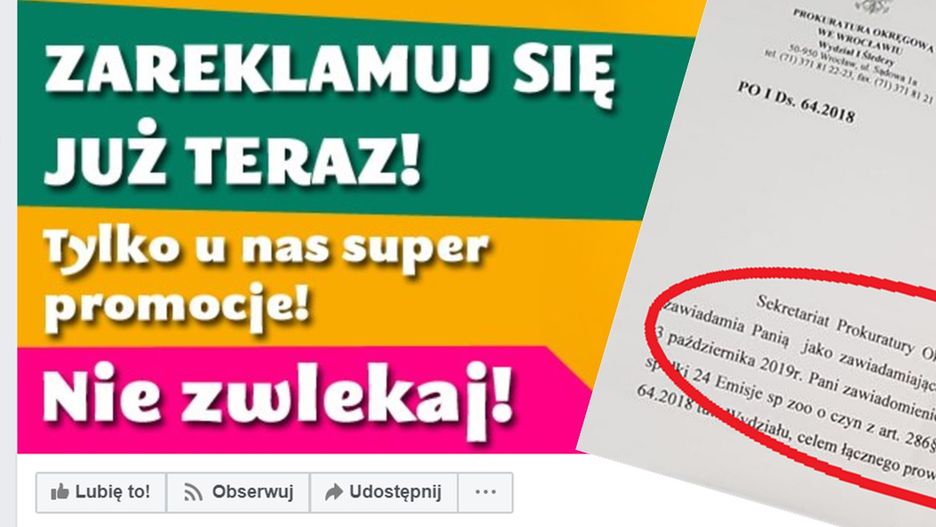 Firma, która oferuje przestrzenie reklamowe, to 24 Emisje. Została zarejestrowana w ubiegłym roku we Wrocławiu.