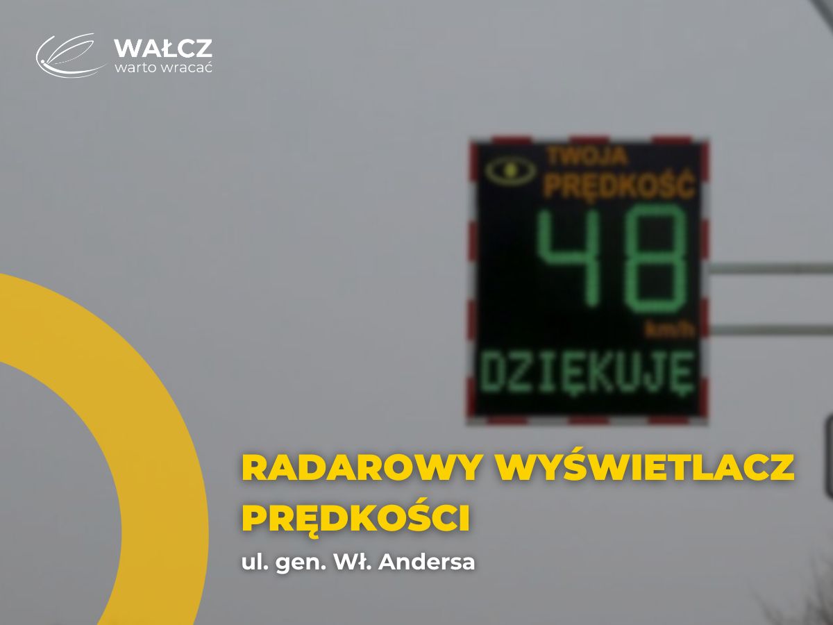 Radarowy wyświetlacz prędkości