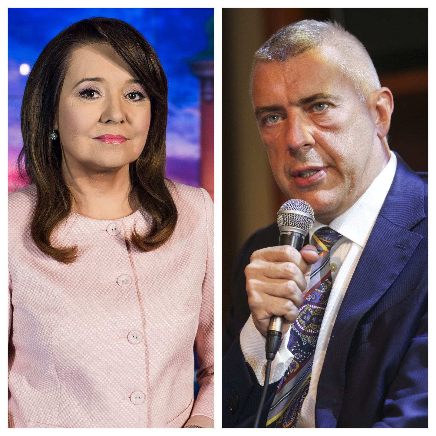 Danuta Holecka i Roman Giertych