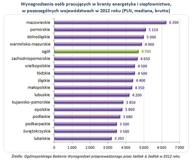 Ile zarabiają pracownicy branży energetyka i ciepłownictwo?