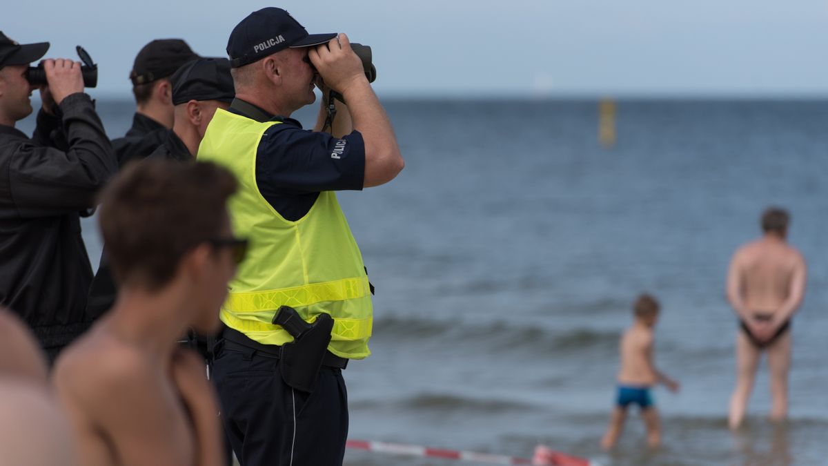 Policja plaża