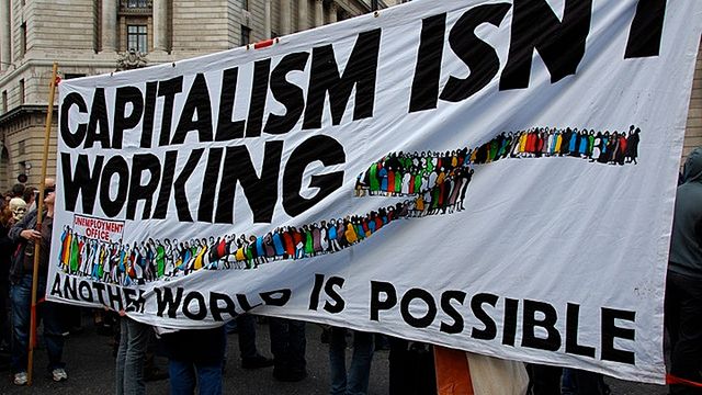 Protesty w trakcie szczytu G20 w Londynie.