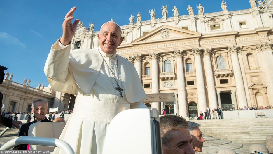 Watykan. Papież Franciszek na Placu Świętego Piotra 