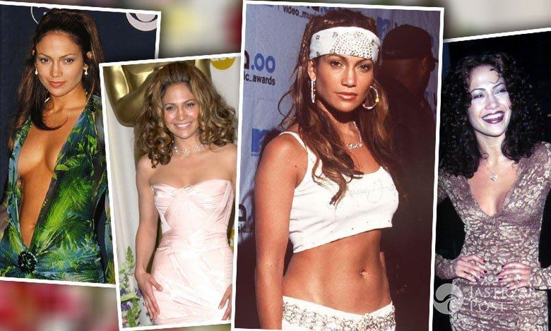 Jennifer Lopez kończy dziś 47 lat! Zobaczcie niezapomniane kreacje gwiazdy: sportowe staniki, głębokie dekolty, imponujące treny