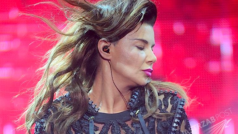 Edyta Górniak w Szczecinie ze skrzydłami motyla