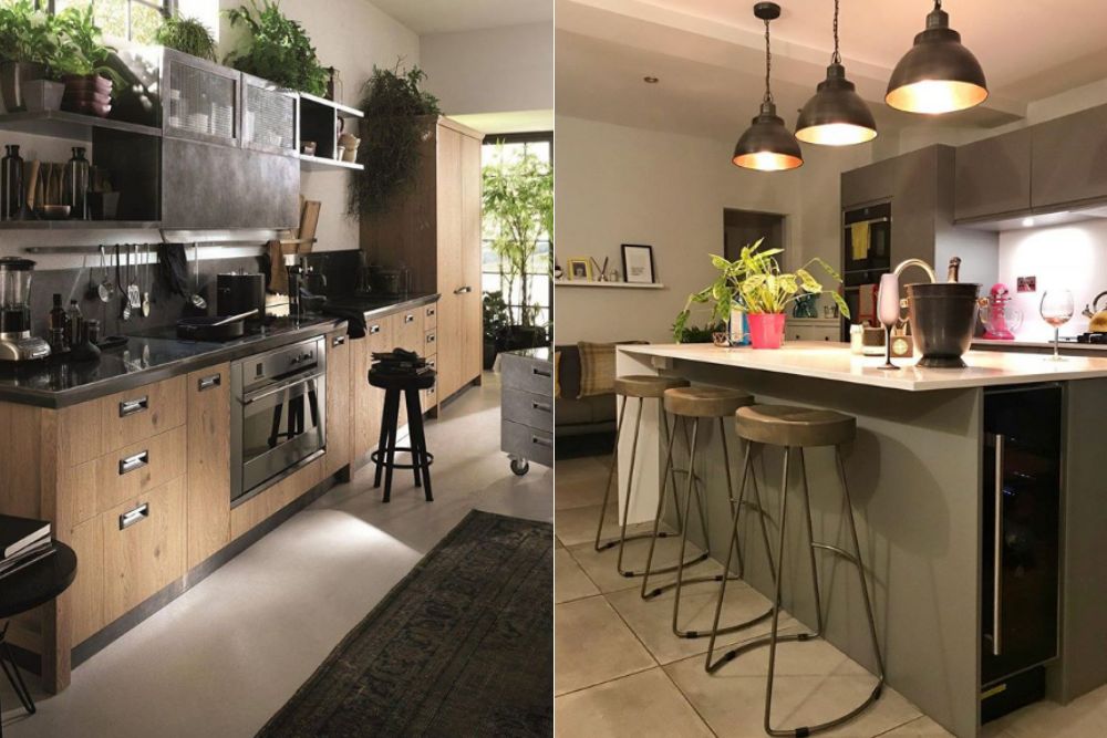 W roli pokrycia podłóg i ścian w kuchni industrialnej sprawdzają się duże płytki ceramiczne 