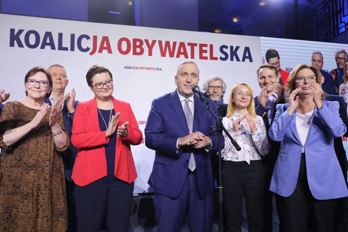 Wyniki wyborów 2019 (exit poll). Grzegorz Schetyna i Małgorzata Kidawa-Błońska o wynikach. "Nie będzie Budapesztu w Warszawie"