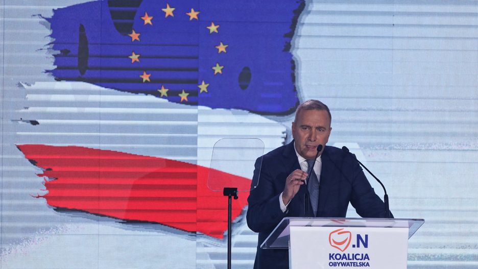 Grzegorz Schetyna podczas konwencji Koalicji Obywatelskiej