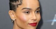 Ekstrawagancka fryzura Zoe Kravitz