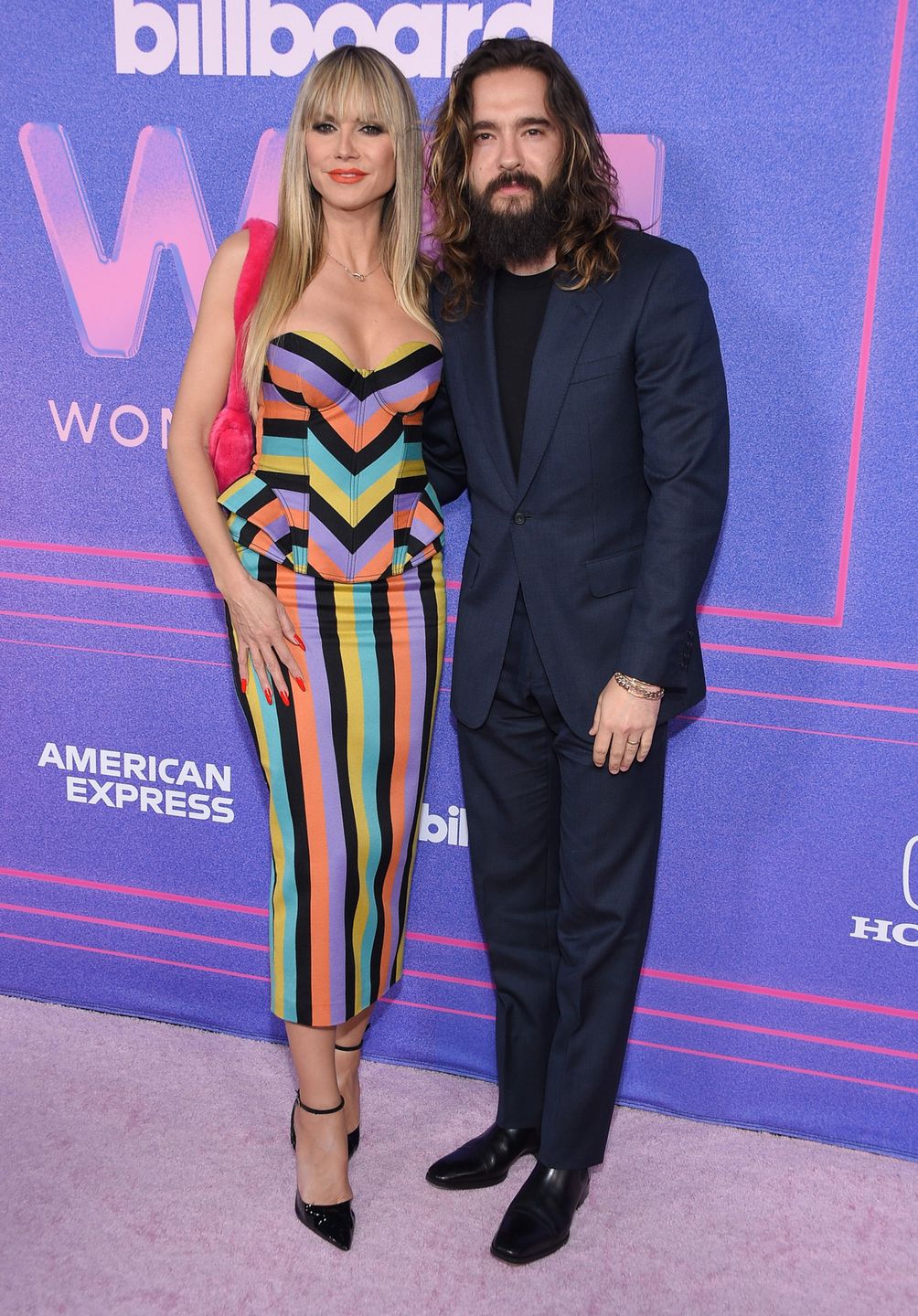 Heidi Klum i Tom Kaulitz - Billboard Women in Music Awards 2022 | fot. ONS