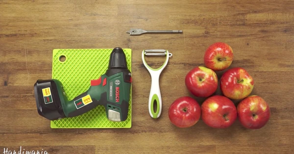 Obieranie jabłek w ekspresowym tempie? To naprawdę jest możliwe!