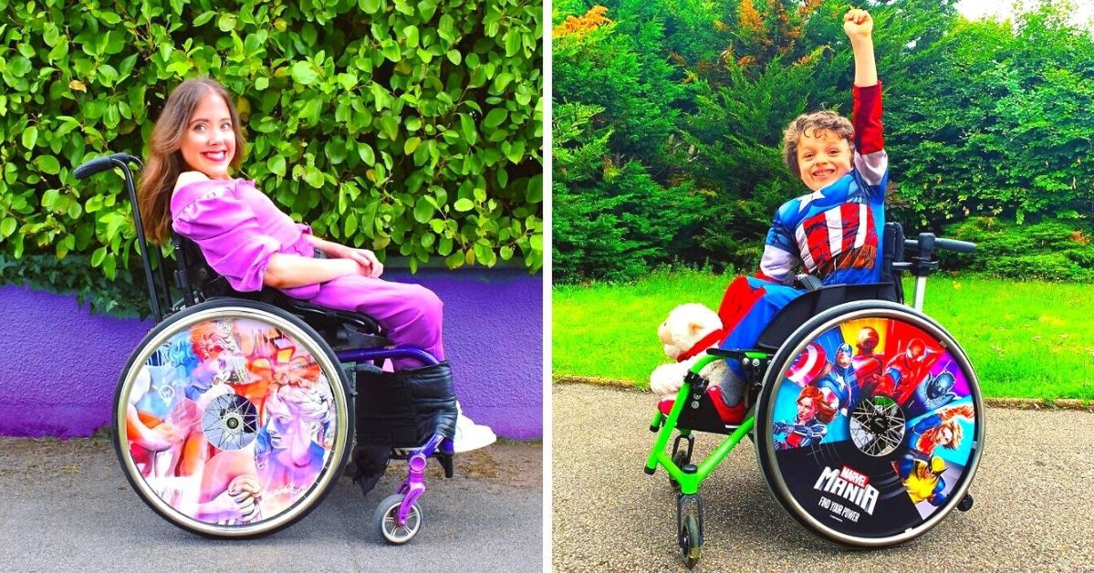 20 niesamowitych wózków inwalidzkich, których koła mienią się kolorami
