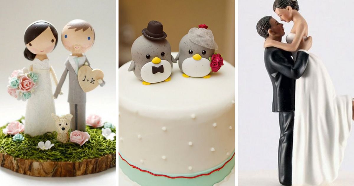 15 genialnych figurek, które staną się niezapomnianą ozdobą weselngo tortu. Bez nich ani rusz