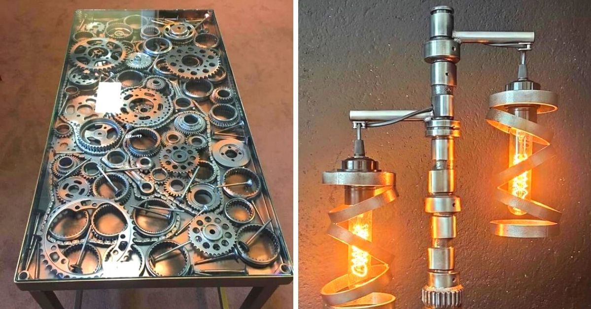 17 niesamowitych rzeczy zrobionych z metalowych odpadów