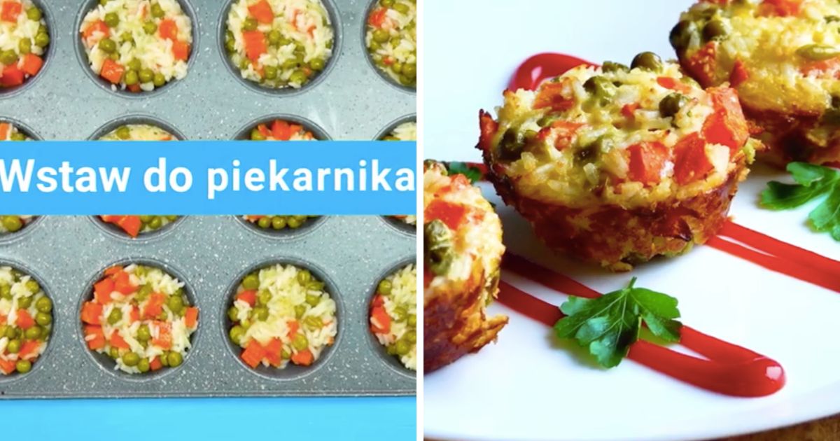 Ryżowe babeczki obiadowe