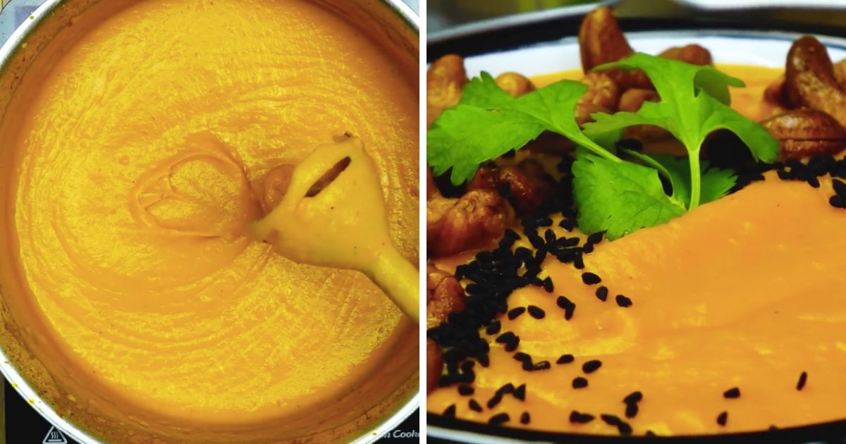 Krem batatowo-marchewkowy