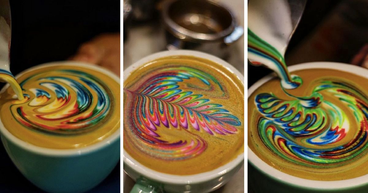 Ten barista tworzy fantastyczne wzory na swoich kawach. Wyglądają bajecznie