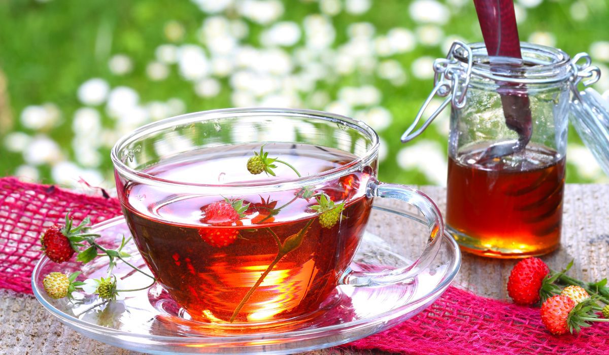 Herbata z liści poziomki wspomoże funkcjonowanie układu pokarmowego - Pyszności; Fot. Adobe Stock