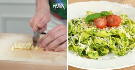Domowe pesto z makaronem