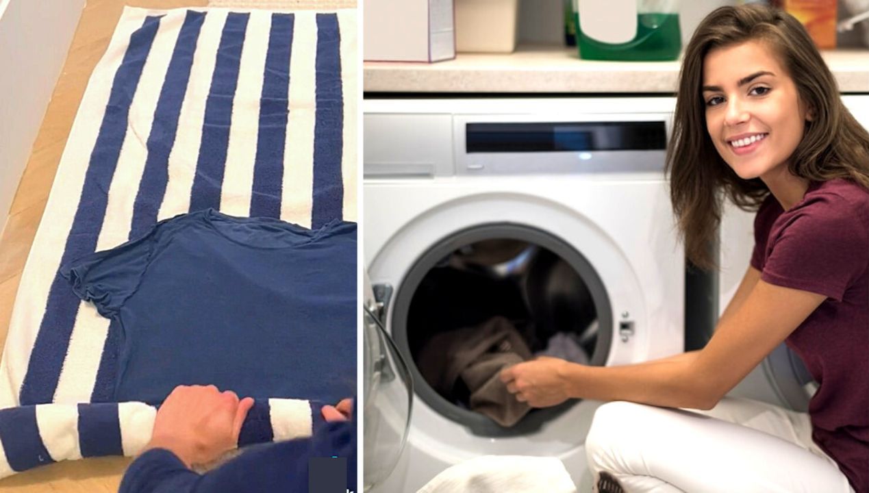 Chcesz szybciej wysuszyć pranie? To pokochasz te triki z ręcznikiem!