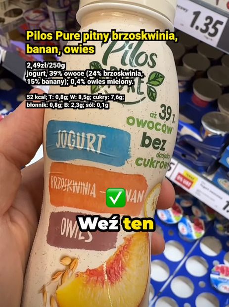 Najlepszy jogurt w Lidlu - Pyszności; foto: kadr z materiału na kanale YouTube: Michał Wrzosek