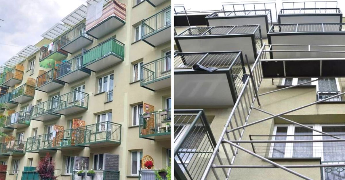 Doczepiane balkony w blokach, czyli wielki powrót mody z PRL. Ludzie chcą je mieć w mieszkaniu na lato