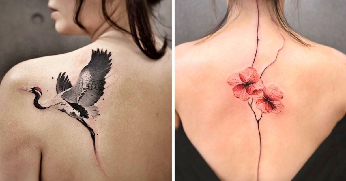 21 kolorowych i tchnących spokojem tatuaży, które wyglądają jak obrazki namalowane akwarelami