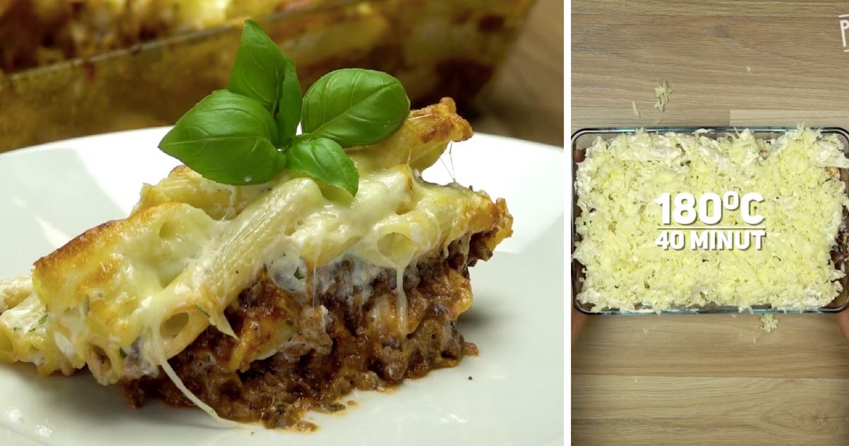 Makaronowa zapiekanka a'la lasagne