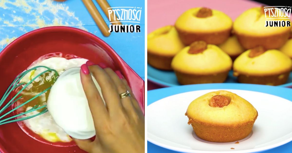 Kukurydziane muffiny z parówką