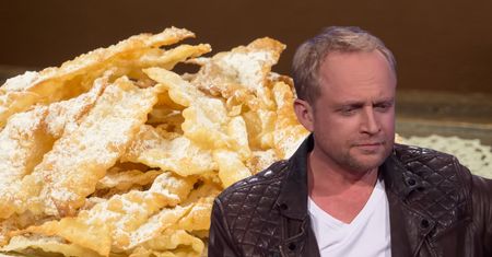 Piotr Adamczyk szykuje się na tłusty czwartek. Cena jego faworków wbija w fotel