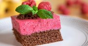 Ciasto malinowe na kakaowym spodzie
