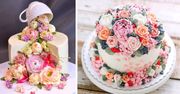 26 pięknych kwiatowych tortów, których szkoda jeść. Są jak małe dzieła sztuki!