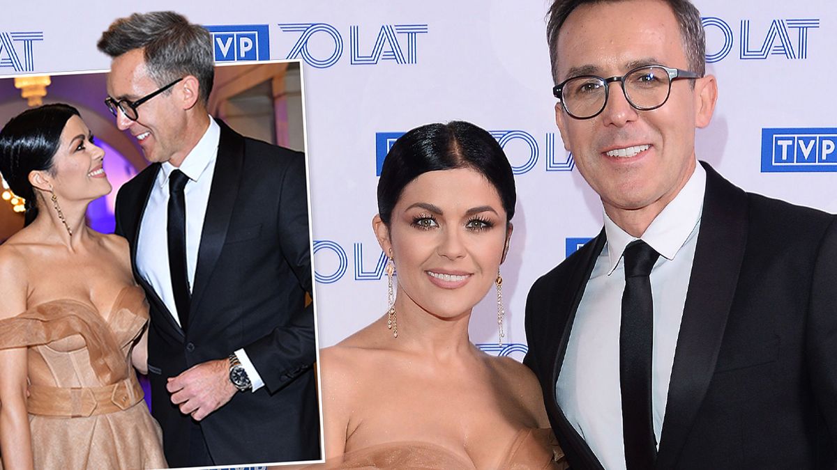 Kasia Cichopek i Maciej Kurzajewski na 70-leciu TVP