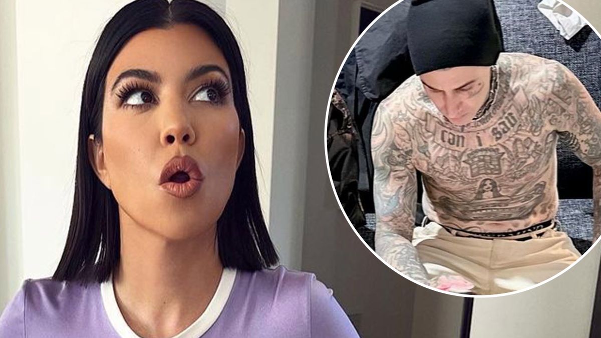 Kourtney Kardashian w mistrzowski sposób ogłosiła kolejną CIĄŻĘ! Ojciec zachwyca talentem i tatuażami. Ma je nawet na twarzy