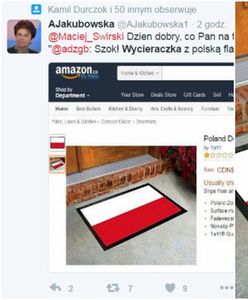 Flaga Polski jako wycieraczka. "Patriotyczny" hit Amazona