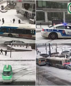 Pamiętacie słynne "Ale urwał!"? Tym razem oblodzona jezdnia pokonała Kanadyjczyków [WIDEO]