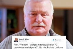 Wałęsa był analfabetą? Miller wyśmiewa linię obrony prezydenta