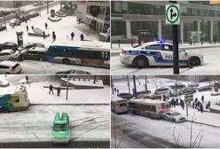 Pamiętacie słynne "Ale urwał!"? Tym razem oblodzona jezdnia pokonała Kanadyjczyków [WIDEO]