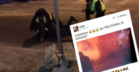 Prowokacja w trakcie protestów przed Sejmem? To nagranie podbija sieć