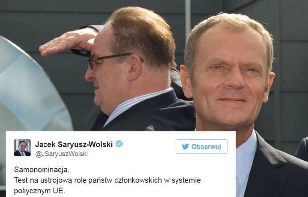 Kandyduje na stanowisko przewodniczącego i... nie ma pojęcia o procedurach. "Samozaoranie" Saryusza-Wolskiego