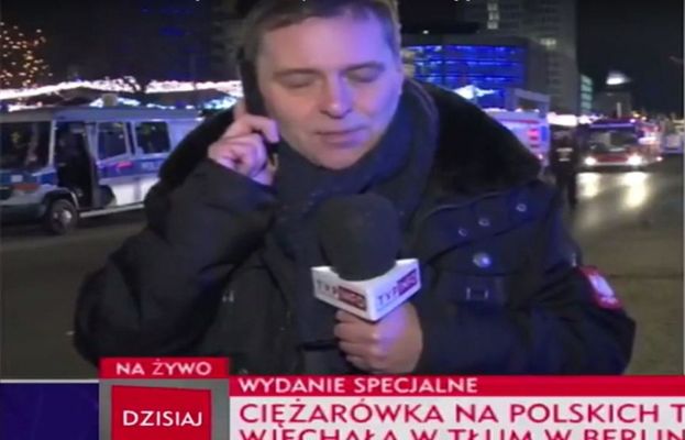 Dziwne zachowanie korespondenta TVP w Berlinie