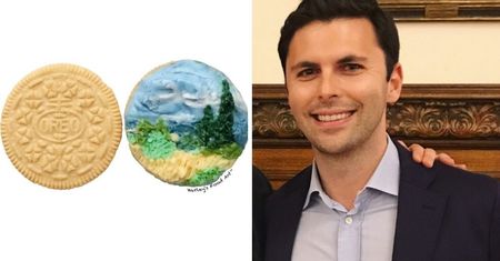 Kiedy artysta otwiera paczkę ciastek, nie może być zwyczajnie! Nietypowe hobby podbija Instagram!