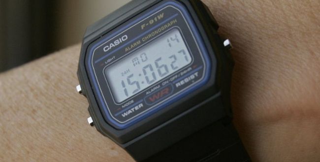 Casio F-91W - to ulubiony zegarek terrorystów - używają go do...