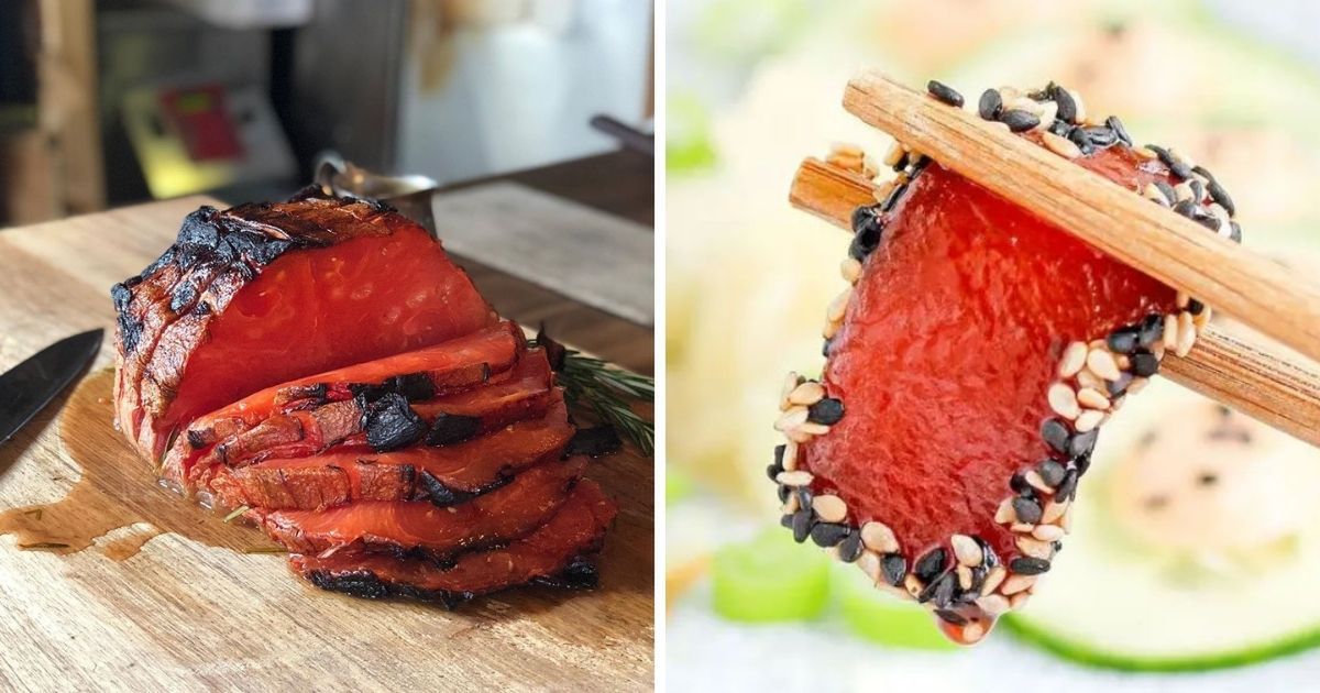 Wegański tuńczyk, który jest z arbuza. Przepis na owocowy zmiennik mięsa podbija Internet!