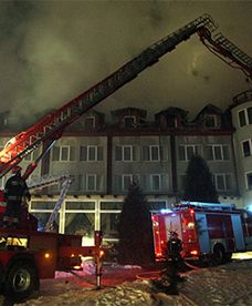 Pożar hotelu