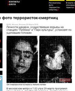 Zdjęcia terrorystek z metra w rosyjskich mediach