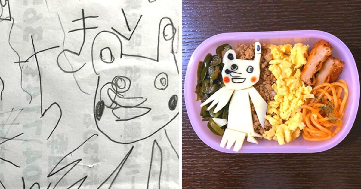Ojciec znalazł niezawodny sposób na niejadka! Zamienił rysunki swoich dzieci w...potrawy