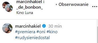 Marcin Hakiel zmienił fryzurę. Jak wygląda? (fot. Instagram)